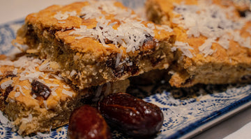 Coconut Date Blondie Bars